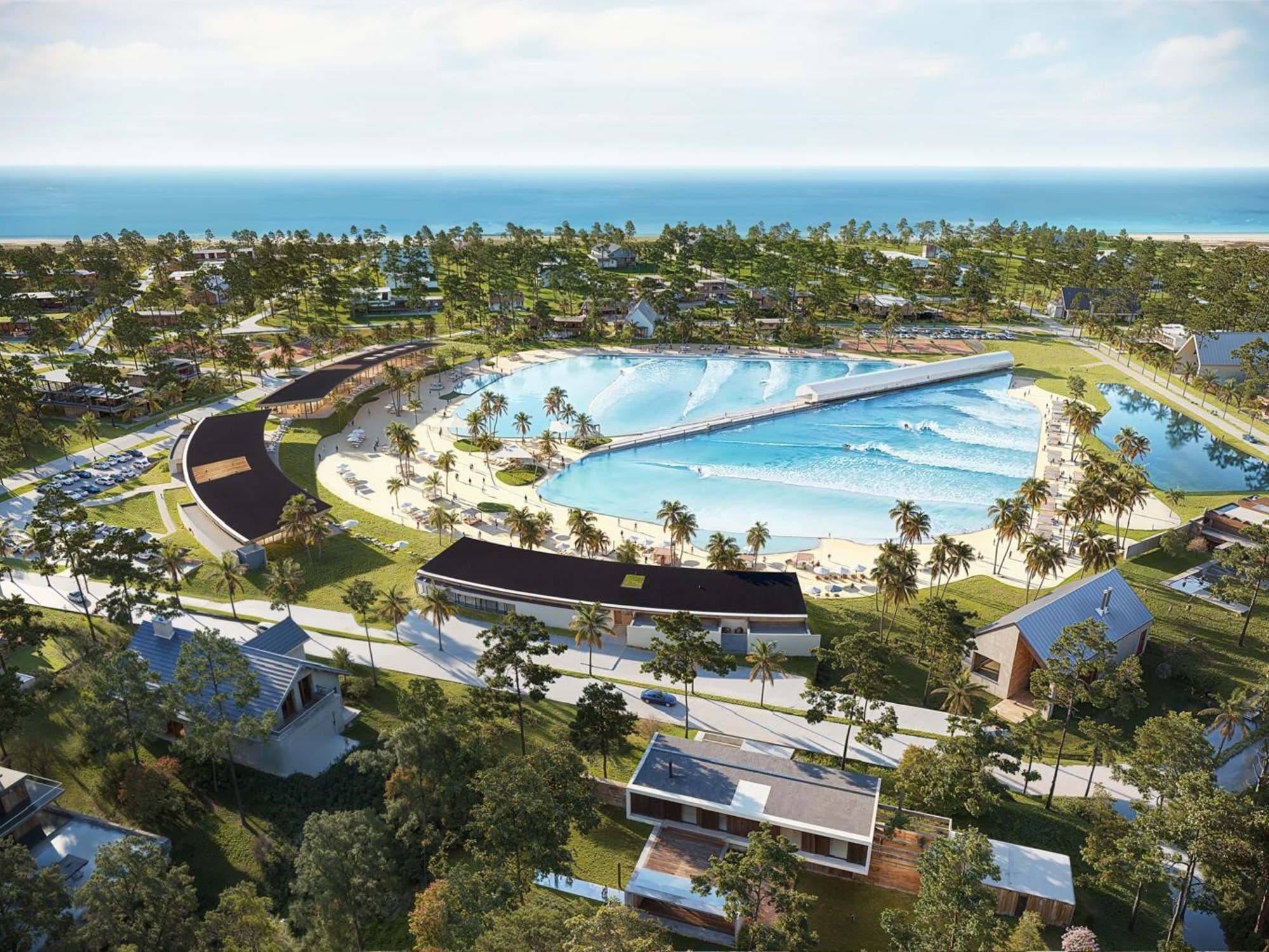 Un barrio con olas artificiales en Punta del Este