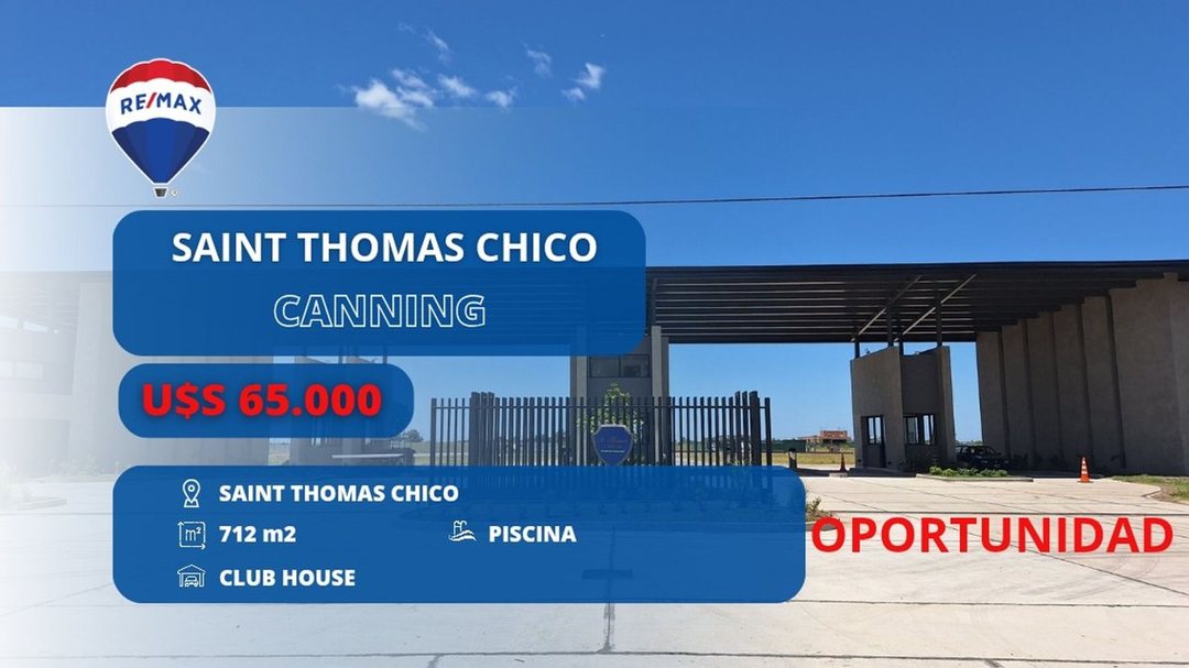 Terrenos y lotes en venta 0 ambiente en Juana de Arco 5500, Saint Thomas - Chico, Canning, Esteban Echeverria, Buenos Aires