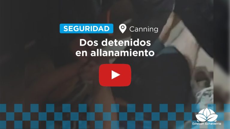 CANNING: DOS DETENIDOS POR EL ROBO DE UNA MOTO