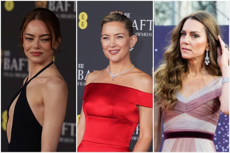 Looks de la alfombra roja en los BAFTA: Emma Stone y Kate Middleton entre los destacados 3 En fotos: de Emma Stone a la princesa Kate Middleton, los looks de la alfombra roja de los premios BAFTA