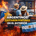 Argentinos "reventaron" las tarjetas de crédito en el exterior y el saldo fue el más alto de la historia